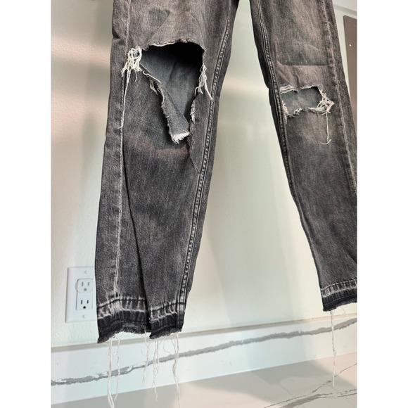 &Denim Girlfriend Fit‎ Low Waist Ankle Size 26 Black - Picture 3 of 8